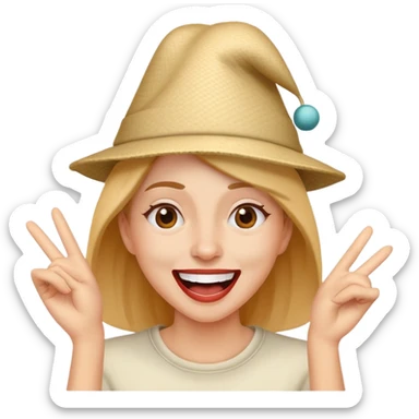 a woman making a bad decision and acting like a fool sticker