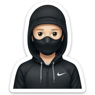 White person wearing a Nike Tex with hood and ski mask co all black and https://encrypted-tbn0.gstatic.com/images?q=tbn:ANd9GcTQEV3H5Fpq8Dp-ki2RTwgbdHqMsKZzDtarA9ywqiFzKVKjxdLc5Fq9yDOax7-XC4trueI2pFuItpqM_TVrGODdDG5la_rbm9lB8utSLKXm&s=10 sticker