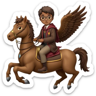 hippogriff and harry potter sticker