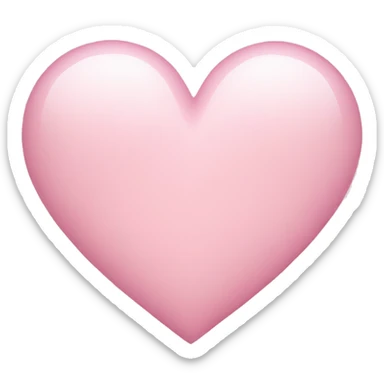 Light pink heart sticker