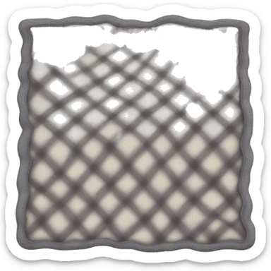 Realistic blanket folded sticker