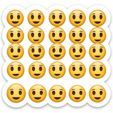 Emoji tenant un 6 et un 7 sticker