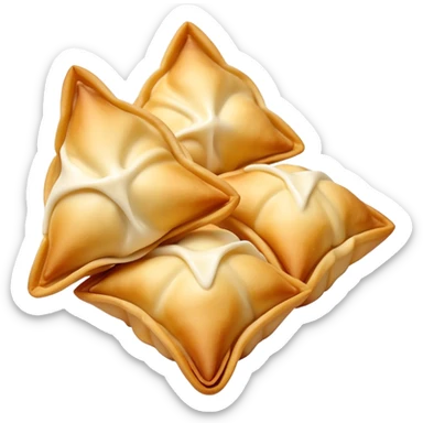 Cream cheese wonton sticker
