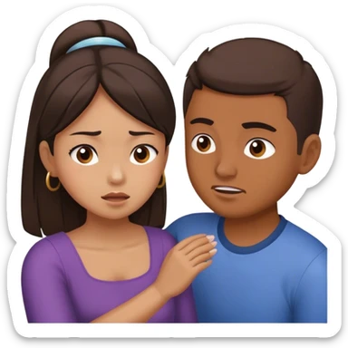 filipina girl smacked latino guy in the head sticker