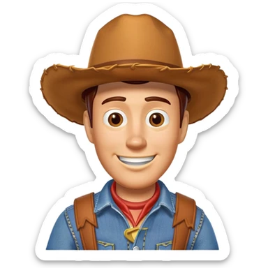 Woody cowboy from Toy Story sticker