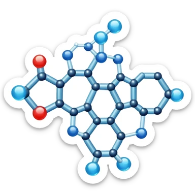 glucose molecule sticker