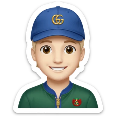 Gucci boy caps sticker