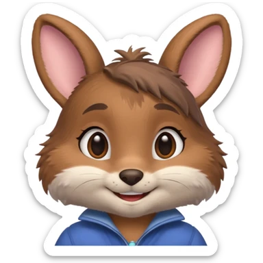 judy hopps from zootopia, pixar sticker