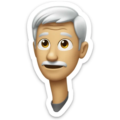 Nodding head no sticker