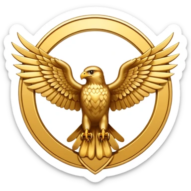 Hawk emblem sticker