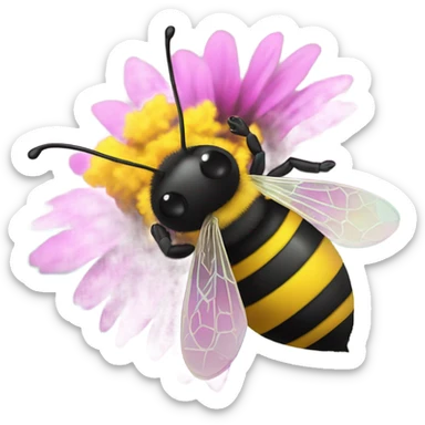 buzzing bee sticker