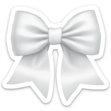 white bow sticker