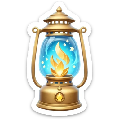 cosmic magic lantern object icon, floating lantern with arcane energy, swirling stars inside, glowing ancient runes, epic fantasy aura, 3D cartoon, mobile game icon style, centered, clean background, no text, no watermark
 sticker