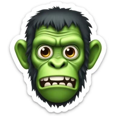 Frankenstein monkey sticker