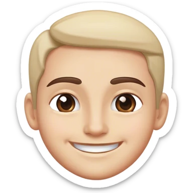 Smirking one eyebrow raised sticker