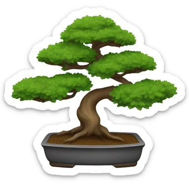 bonsai tree sticker