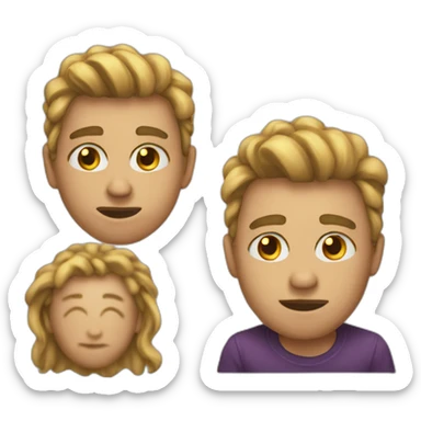 love and hate emoji sticker