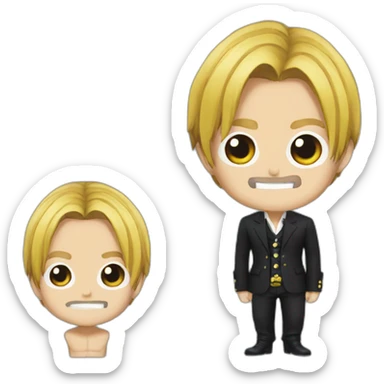 Sanji One Piece Chibi sticker