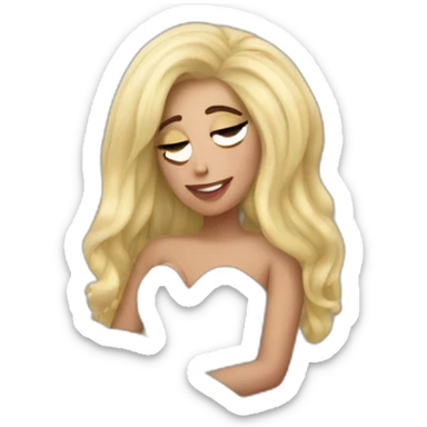 Lady Gaga in bed romance sticker