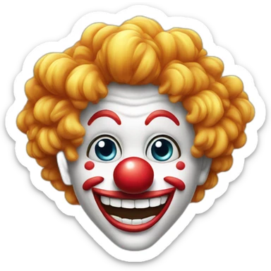Clown avec des dents en diamant sticker