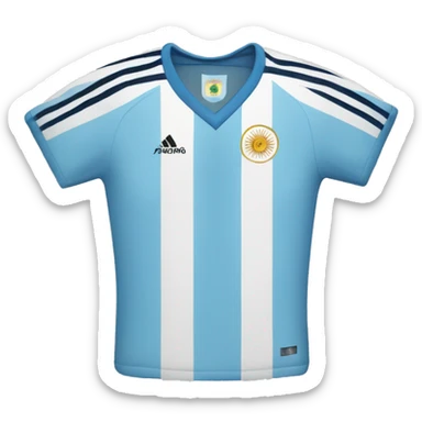 Argentina soccer jersey sticker