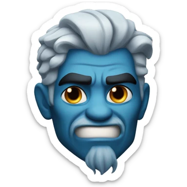Hades de disney enfadado sticker