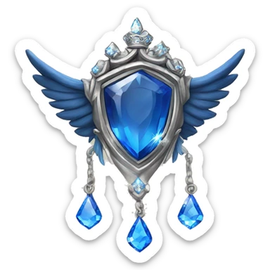 The Ravenclaw Diadem is a tiara-like object with, made of gleaming silver and set with glittering blue gem. It is enchanted to enhance the wisdom and intellect of its wearer.  sticker