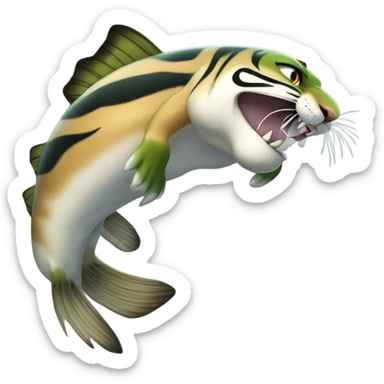 Tiger musky  sticker