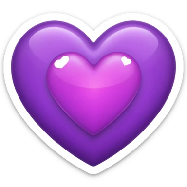 purple heart emoji sticker