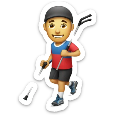 Nordic walking sticker