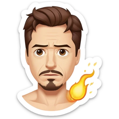 Tony Stark farting sticker