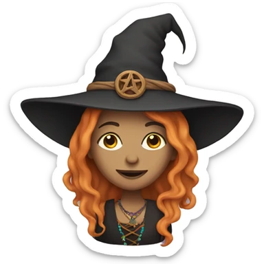 Hippie witch  sticker