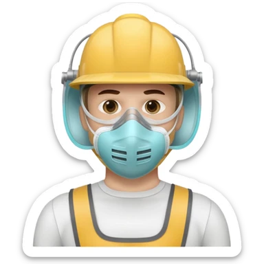 Flashman meme wearing n95 mask sticker