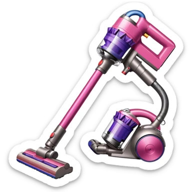 light pink dyson cordless vacuum sleek sticker