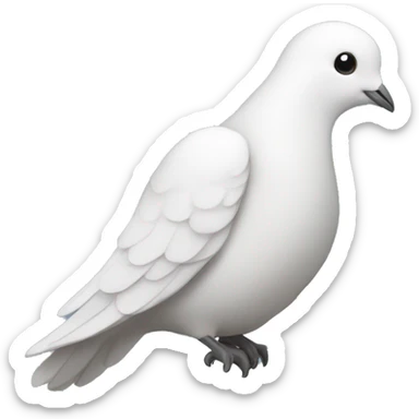 a dove holding an olive branch sticker