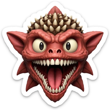 Stranger things demogorgon head sticker