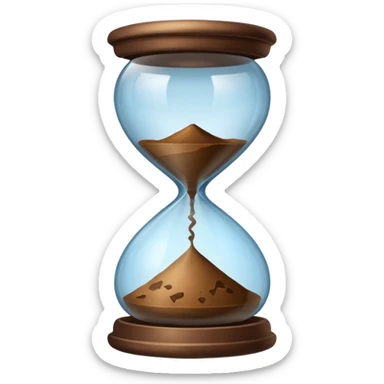 earth hour glass sticker