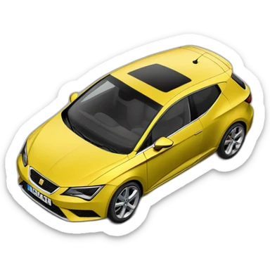 Seat Leon MK1 yellow sticker