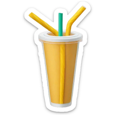 Colored Paper straw sticker
