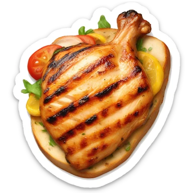 grilled chicken breast sticker