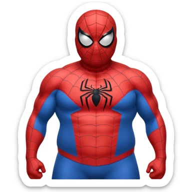 Fat Spiderman sticker