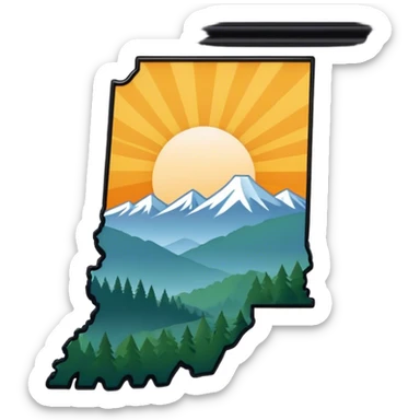 Indiana in Tennessee  sticker