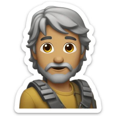 Agarrar la pala  sticker