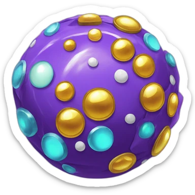 Pokemon Game LootCase Purple Chaotic Color Rich Treasure Legendary Epic Pokeballs and Pokemons Inside sticker