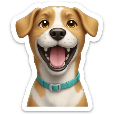 Smile dog sticker