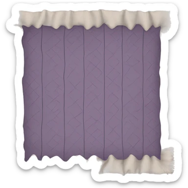 Blanket folded sticker