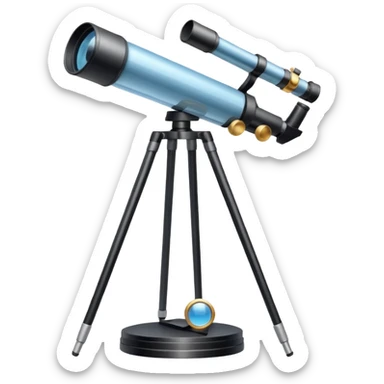 un observatoire avec un telescope qui sort du dome sticker