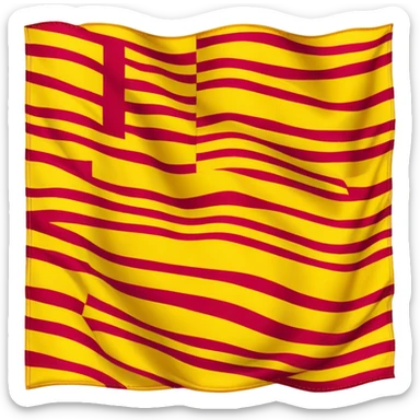 bandera catalana ben feta sticker