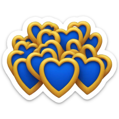 royal blue heart  sticker