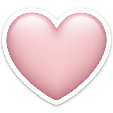 Light pink heart sticker